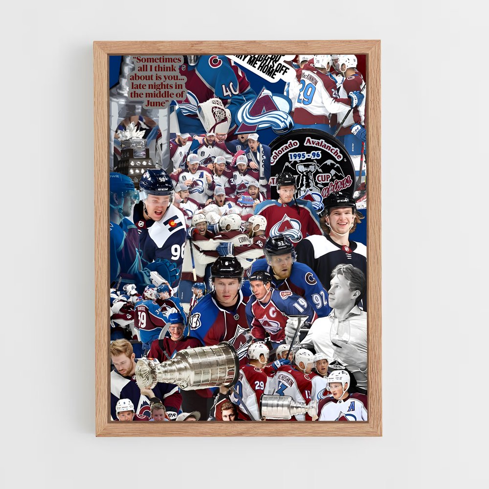 Poster La Force des Avalanche – affiche Hockey sur glace (vue 4)
